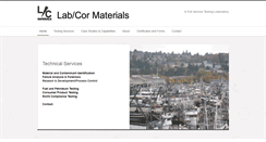 Desktop Screenshot of labcormaterials.com