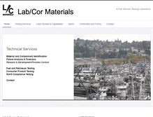 Tablet Screenshot of labcormaterials.com